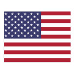 U.S.A. Flagga Vykort