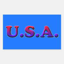 U.S.A. Klistermärke