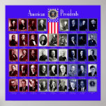 U.S.A. PRESIDENTBLÅTT C/569 AFFISCH