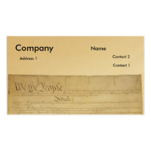 U.S. Constitution_Pg1 och 4 Visitkort Mallar