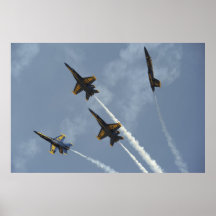 U.S. Marinblå änglar Print