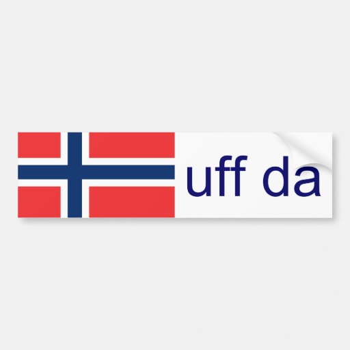 Uff Da: Norge Bildekal