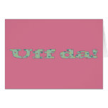 Uff da! Notecard Hälsnings Kort