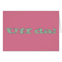 Uff da! Notecard Hälsnings Kort