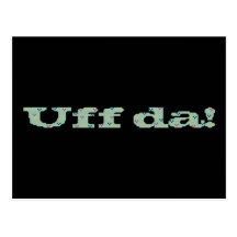Uff da! postcard