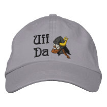 Uff Da skandinav Viking i hjälm Broderad Keps