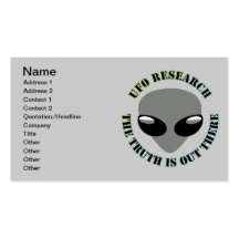 Ufo-forskning, sanningen är ut där visit kort
