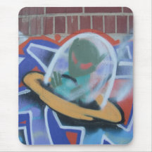 Ufo-grafitti 02 Mousepad Musmatta