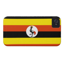 Uganda flagga Case-Mate iPhone 4 skal