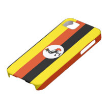 Uganda flagga iPhone 5 cover