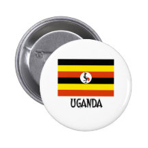Uganda flagga knapp