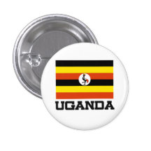 Uganda flagga knapp med nål