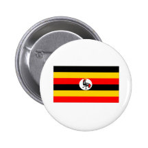 Uganda flagga knappar med nål