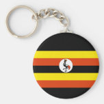 Uganda flagga nyckel ring