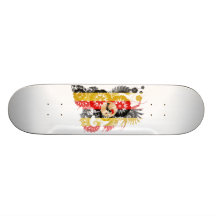 Uganda flagga skate board