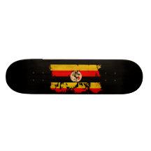 Uganda flagga skateboard