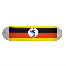 Uganda flagga skateboards