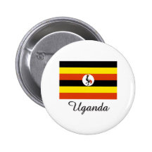 Uganda flaggadesign knappar