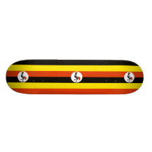 Uganda Uganda flagga Anpassad Skate Board