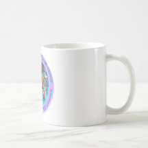 UK - Räcka & lägga benen på ryggen Starburst Turqu Kaffe Mugg
