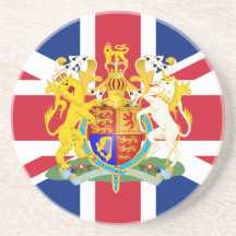 Uk-vapensköld & flagga underlägg
