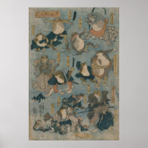 Ukiyo-e grodor print