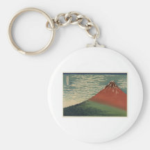 Ukiyo-e Hokusai Fujiyama Nyckel Ring