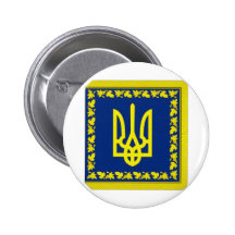 Ukraina president på landflagga pins