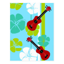 Ukulele Time! Vykort