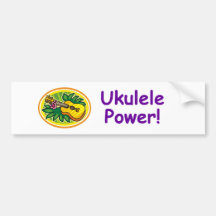 Ukulelen driver! bildekal