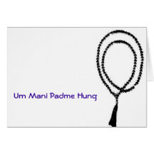 Um Mani hängda Padme - kort