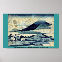 Umezawa säteri i Soshu vid Katsushika, Hokusai Uki Print