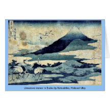 Umezawa säteri i Soshu vid Katsushika, Hokusai Uki Kort