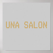UNA-SALONG AFFISCH