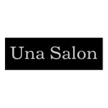 Una salong visitkort