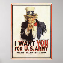 Uncle Sam - jag önskar dig - tappningaffisch