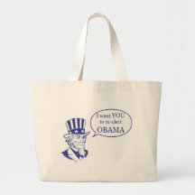 Uncle Sam - Obama Tote Bag