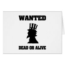 Uncle Sam önskade Dead eller vid liv Hälsningskort