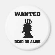 Uncle Sam önskade Dead eller vid liv Kylskåpmagneter