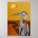 UNDERBAR HERON PRINT