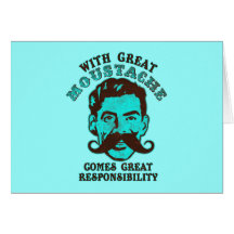 Underbar Moustache Kort