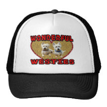 Underbar westiesshirt. trucker keps