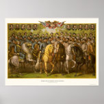 Underbara fackliga & förbundsmedlemGenerals 1865 Affisch