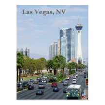 Underbara Las Vegas beskådar vykortet!