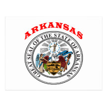 Underbaren förseglar av statliga Arkansas Vykort
