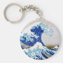 Underbaren vinkar av Kanagawa, Hokusai Nyckelringar
