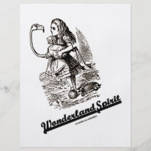 Underlandande (Alice & henne flamingoen) Flygblad Designs