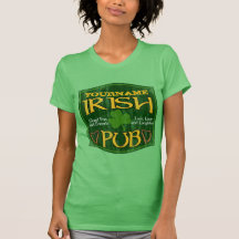 Undertecknar den irländska puben för personligen tee shirts