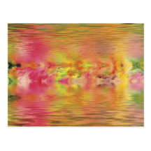 Underwater Abstract Art Cartoes Postais