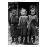 Ung flickaostron Shuckers, tidiga 1900s Hälsningskort